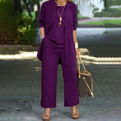Stylish Women's 3-piece Set Loose Cut