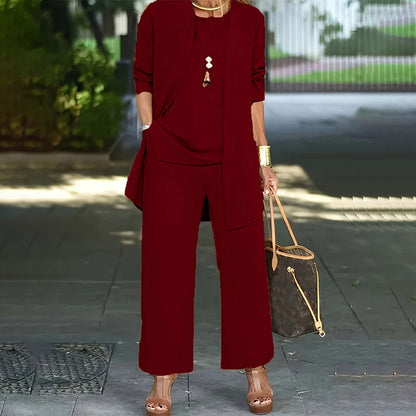 Stylish Women's 3-piece Set Loose Cut