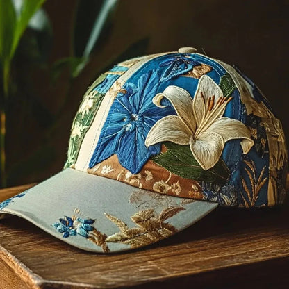 Virella Embroidered Floral Cap