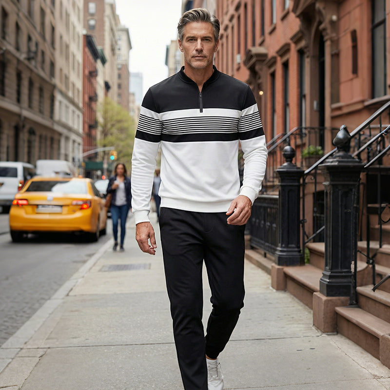 Men’s Set | Graphic Print Sweater and Pants