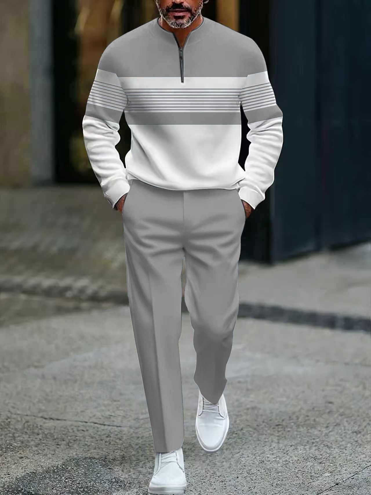 Men’s Set | Graphic Print Sweater and Pants