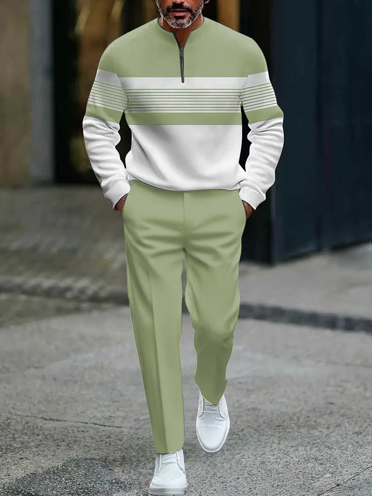 Men’s Set | Graphic Print Sweater and Pants