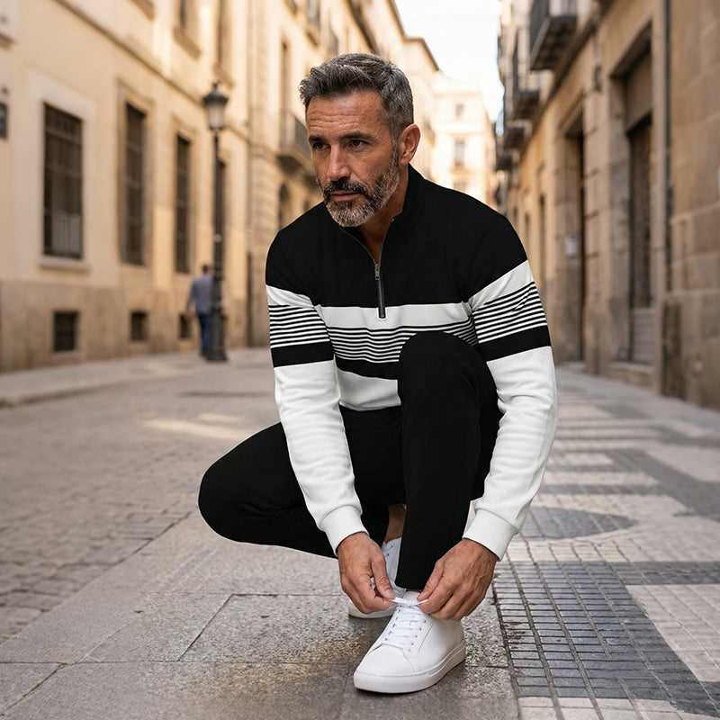 Men’s Set | Graphic Print Sweater and Pants