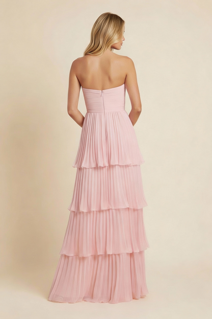 Odessa | Women's Strapless Tiered Maxi Dress