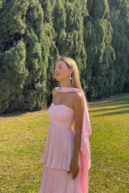 Odessa | Women's Strapless Tiered Maxi Dress