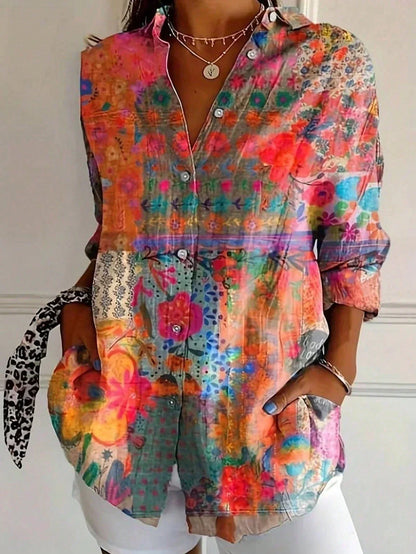 Juliet | Colourful Pattern Blouse