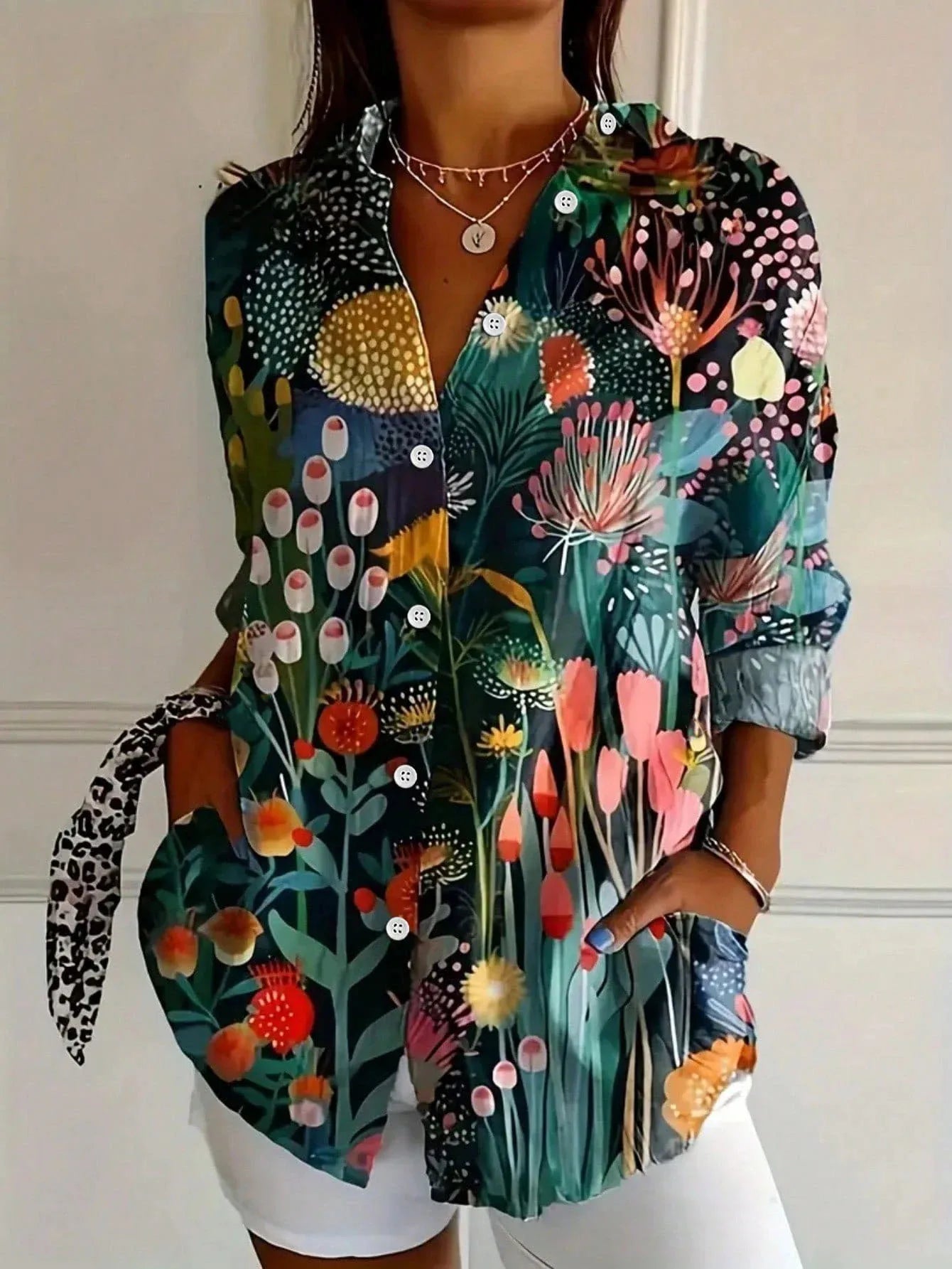 Juliet | Colourful Pattern Blouse