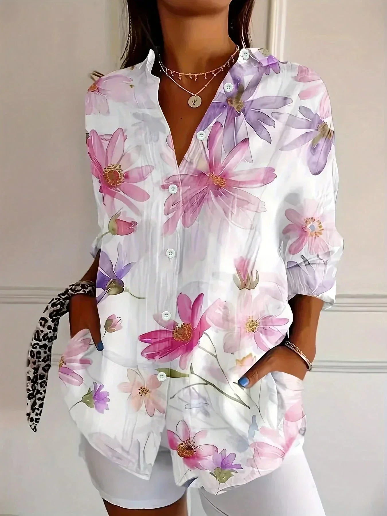 Juliet | Colourful Pattern Blouse