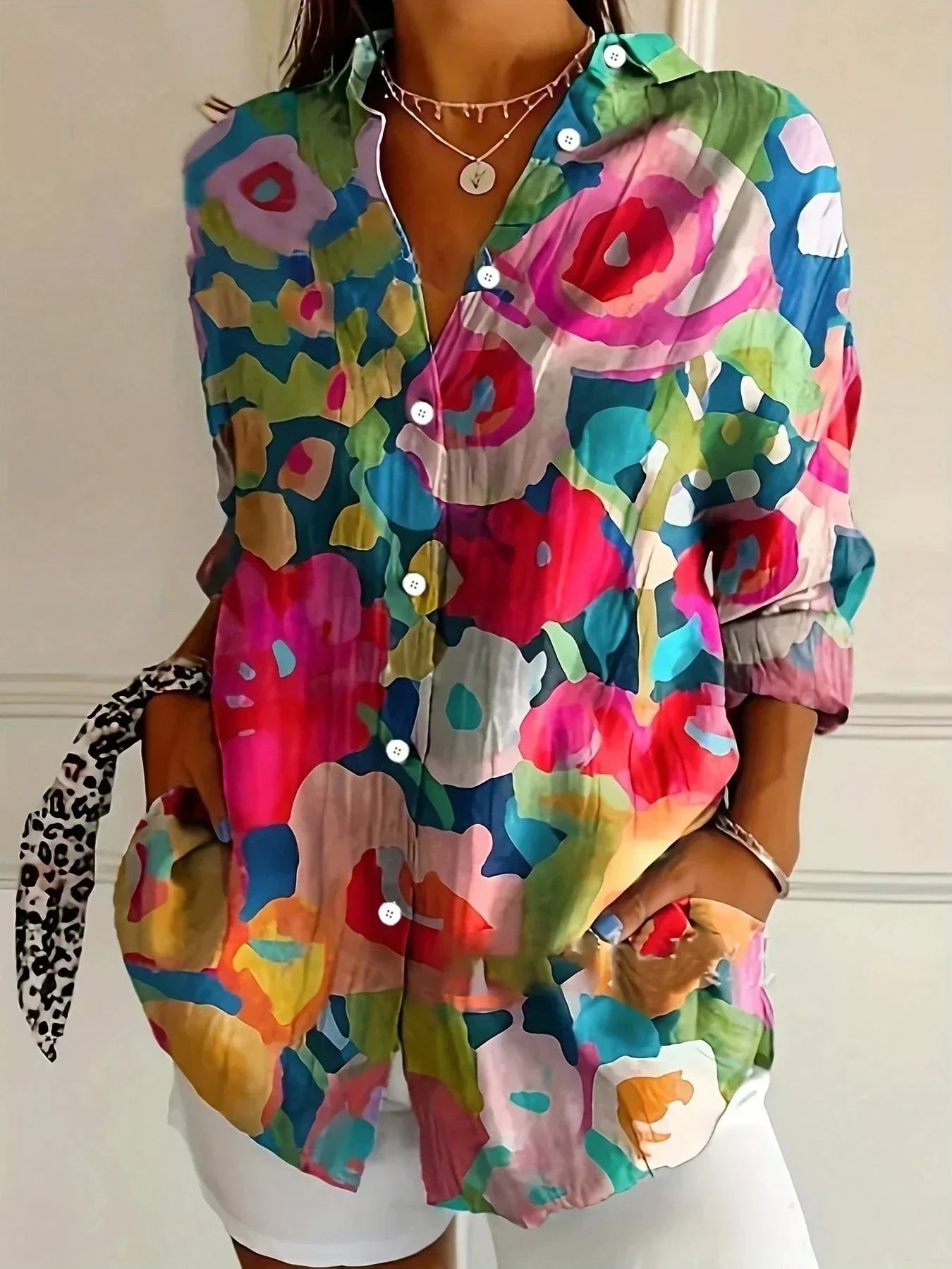 Juliet | Colourful Pattern Blouse