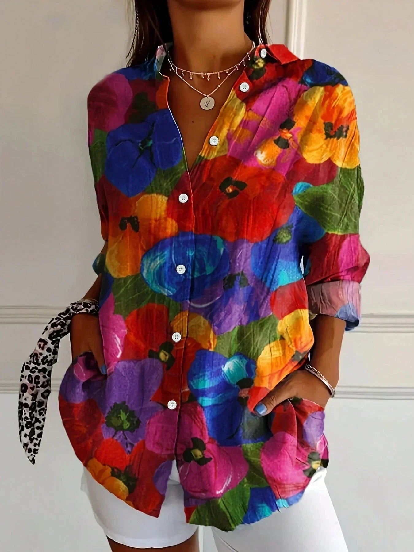 Juliet | Colourful Pattern Blouse
