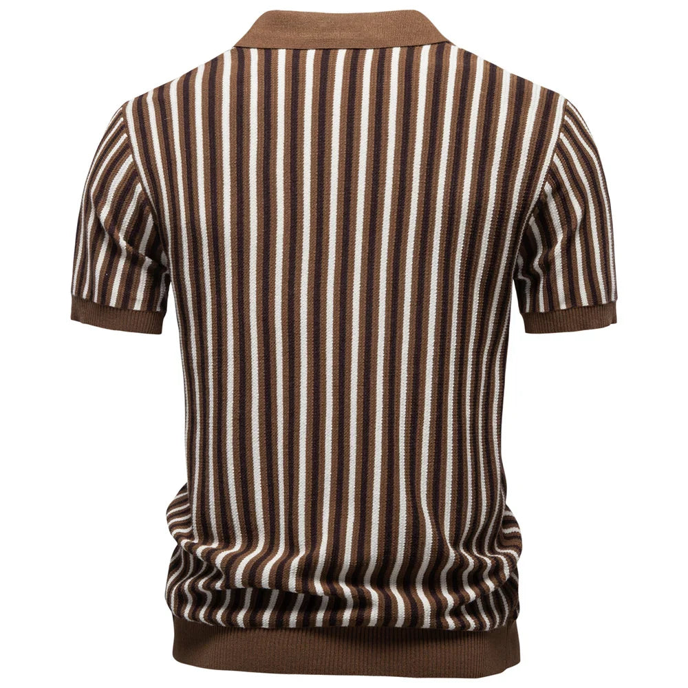 CORSO | Retro Stripe Polo Shirt