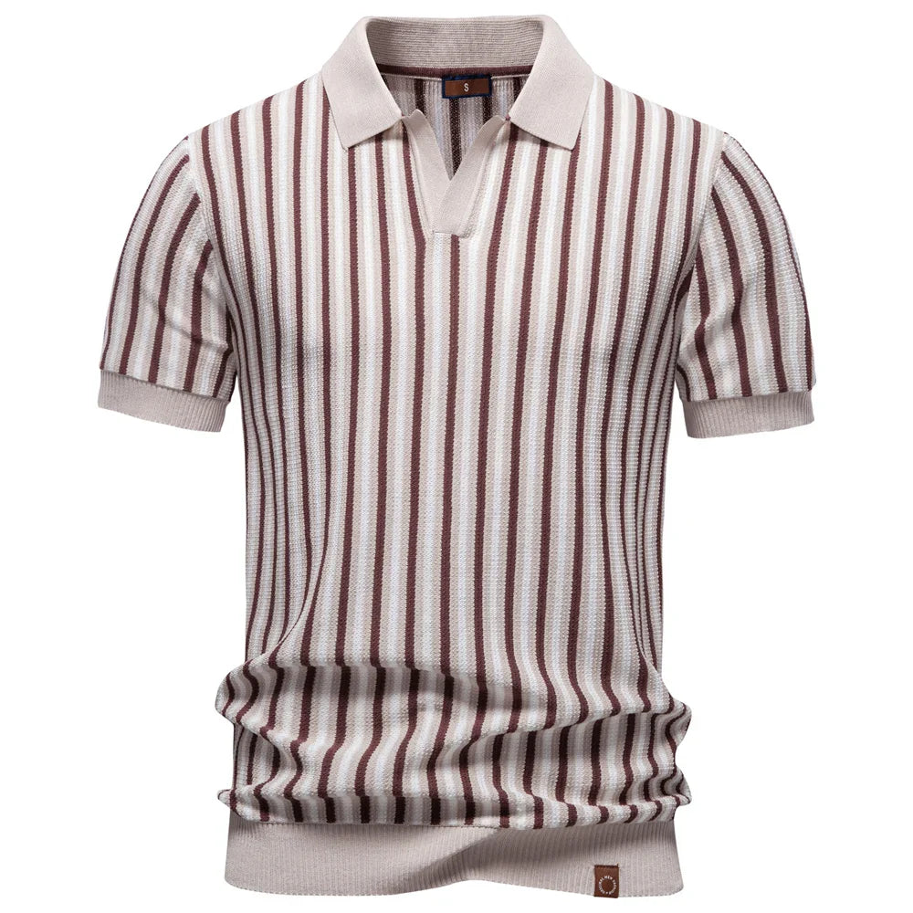 CORSO | Retro Stripe Polo Shirt