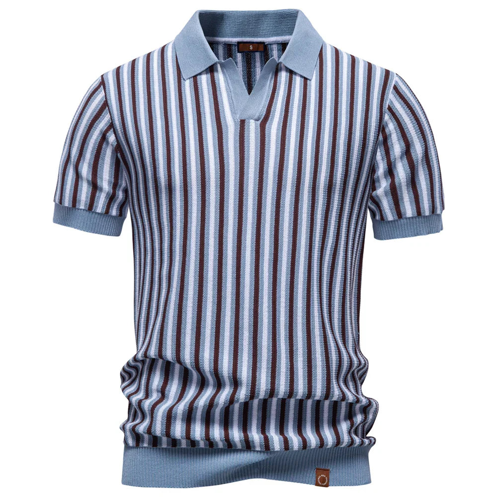 CORSO | Retro Stripe Polo Shirt
