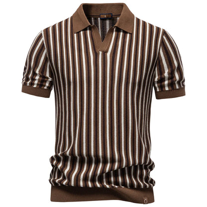 CORSO | Retro Stripe Polo Shirt