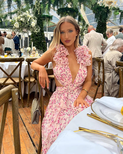 Maeve | Women's Sleeveless Cut-Out Maxi Dress