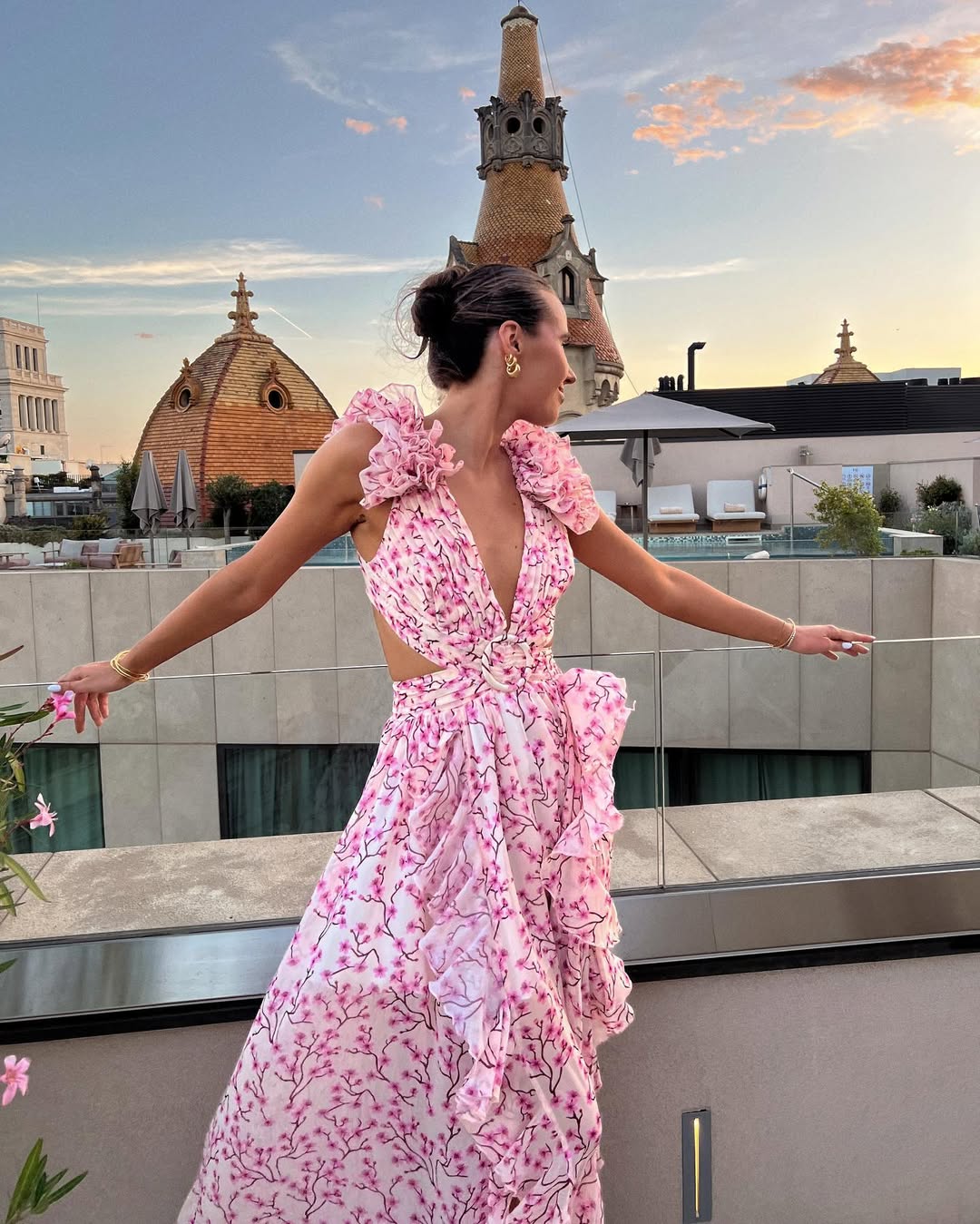 Maeve | Women's Sleeveless Cut-Out Maxi Dress