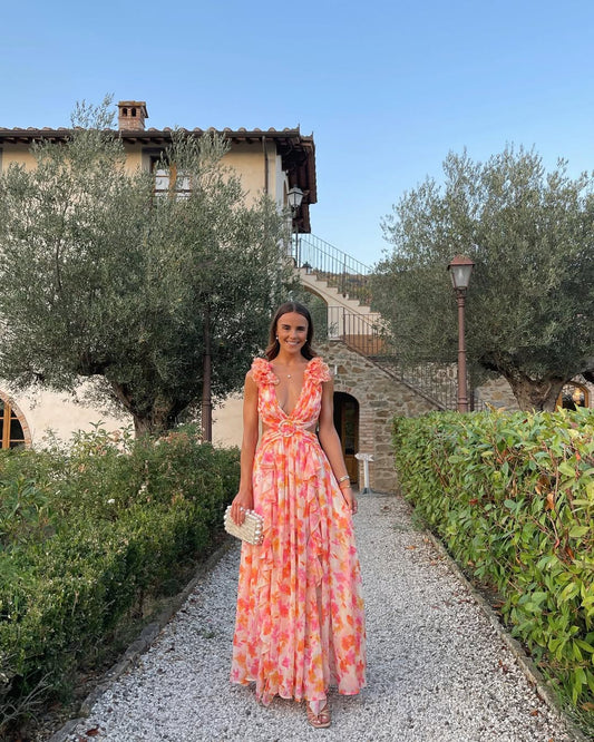 Maeve | Women's Sleeveless Cut-Out Maxi Dress