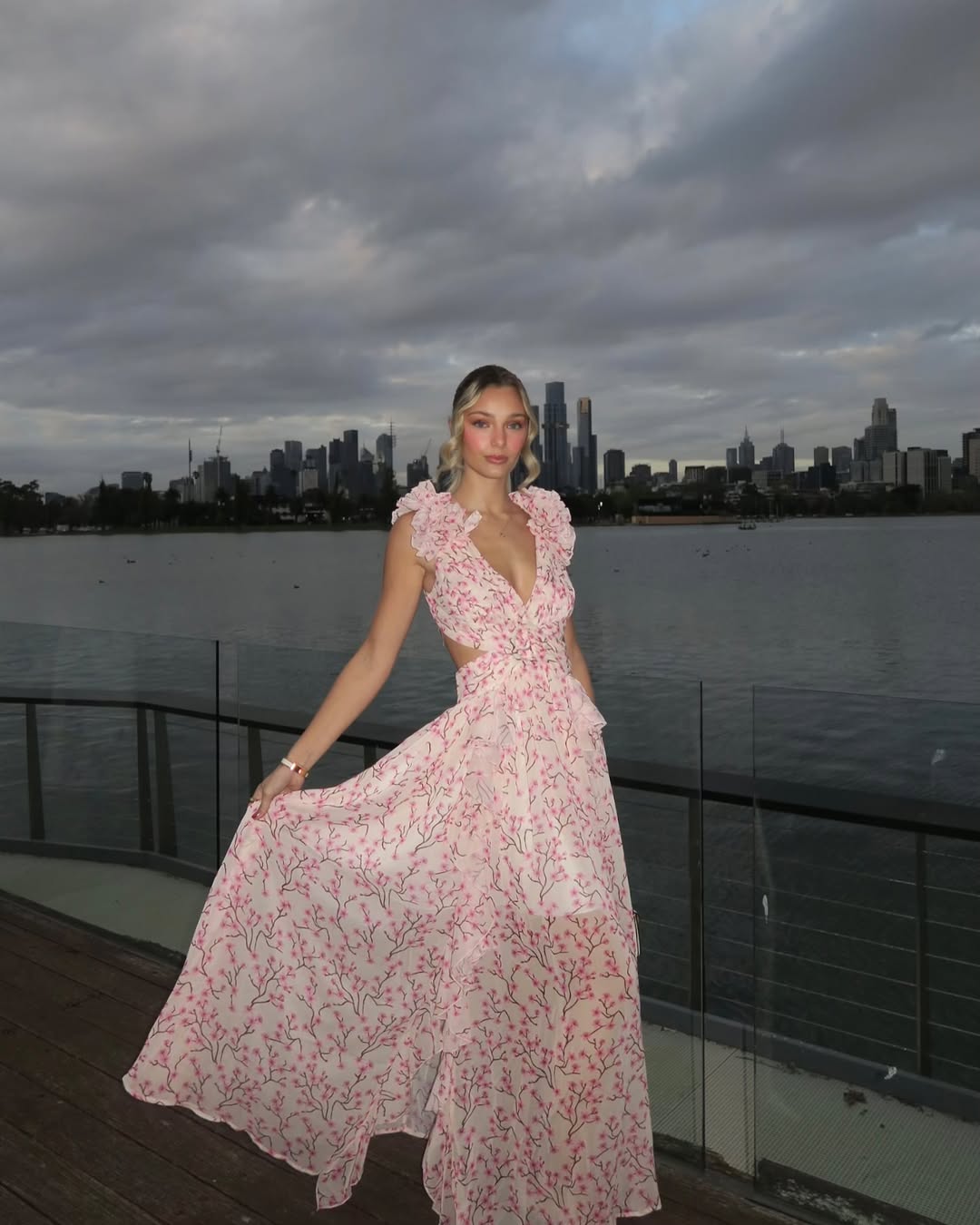 Maeve | Women's Sleeveless Cut-Out Maxi Dress
