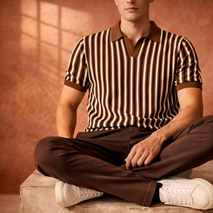 CORSO | Retro Stripe Polo Shirt