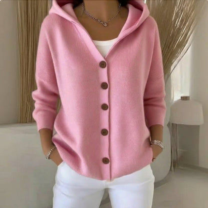 Mila | Effortless Comfort - Soft Hooded Knit Cardigan