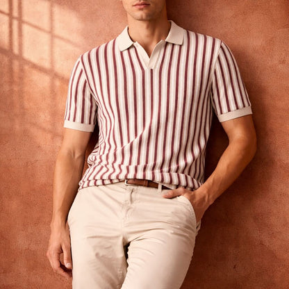 CORSO | Retro Stripe Polo Shirt