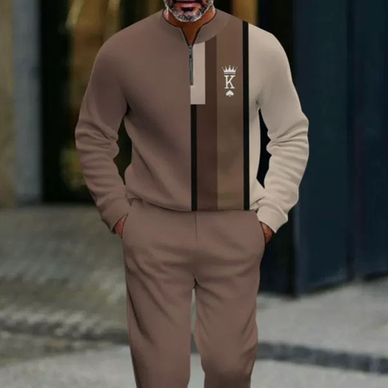 Men’s Set | Graphic Print Sweater and Pants