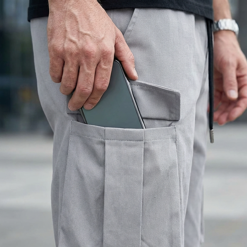 Men's Casual Cargo Pants – Multi-Pocket, Adjustable Waist & Durable Straight-Leg Fit for Everyday Wear