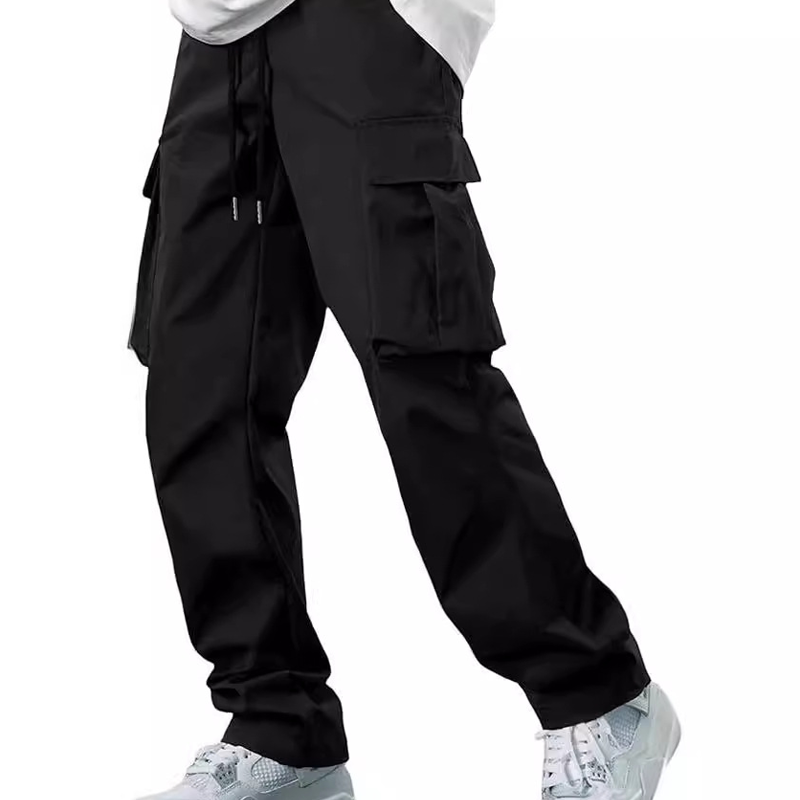 Men's Casual Cargo Pants – Multi-Pocket, Adjustable Waist & Durable Straight-Leg Fit for Everyday Wear